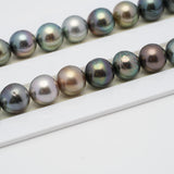 46pcs Multicolor 9-11mm - SB/NR AA/A Quality Tahitian Pearl Necklace NL1277 TH2