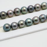 46pcs Multicolor 9-11mm - SB/NR AA/A Quality Tahitian Pearl Necklace NL1277
