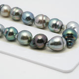 38pcs Multicolor 8-10mm - SB/CL AAA/AA Quality Tahitian Pearl Necklace NL1224