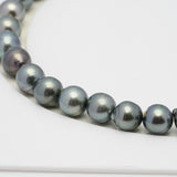 45pcs Green Grey 8-9mm - SB AAA/AA Quality Tahitian Pearl Necklace NL1285 HL1