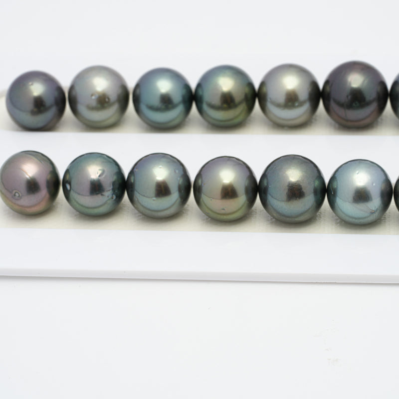 37pcs Multicolor 11-13mm - RSR AA Quality Tahitian Pearl Necklace NL1225