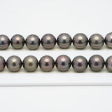 43pcs Cherry Brown 9-12mm - RSR AAA Quality Tahitian Pearl Necklace NL1278 NG17