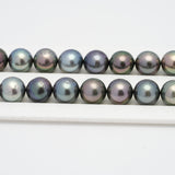 39pcs Multicolor 10mm - SR AA Quality Tahitian Pearl Necklace NL1289