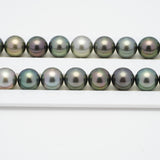 43pcs Multicolor 10mm - RSR AAA/TOP Quality Tahitian Pearl Necklace NL1290