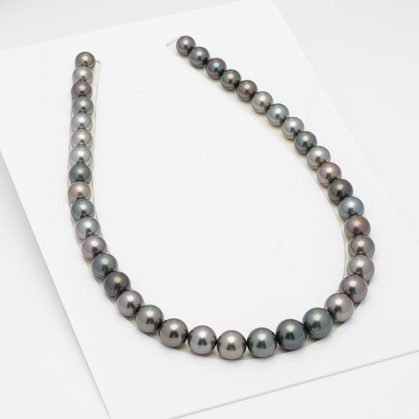 40pcs Multicolor 9-13mm - RSR AAA Quality Tahitian Pearl Necklace NL1279 NG18