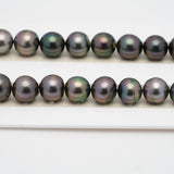 49pcs Peacock Mix 8-9mm - SR/NR AAA/AA Quality Tahitian Pearl Necklace NL1214