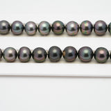 49pcs Peacock Mix 8-9mm - SR/NR AAA/AA Quality Tahitian Pearl Necklace NL1214