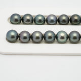 44pcs Green Mix 9mm - RSR AAA/AA Quality Tahitian Pearl Necklace NL1226