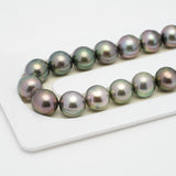 43pcs Multicolor 9-10mm - NR AAA/AA Quality Tahitian Pearl Necklace NL1228