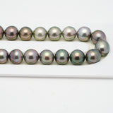 43pcs Multicolor 9-10mm - NR AAA/AA Quality Tahitian Pearl Necklace NL1228