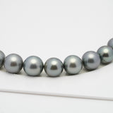37pcs Gray 9-12mm - RSR AAA/AA Quality Tahitian Pearl Necklace NL1237