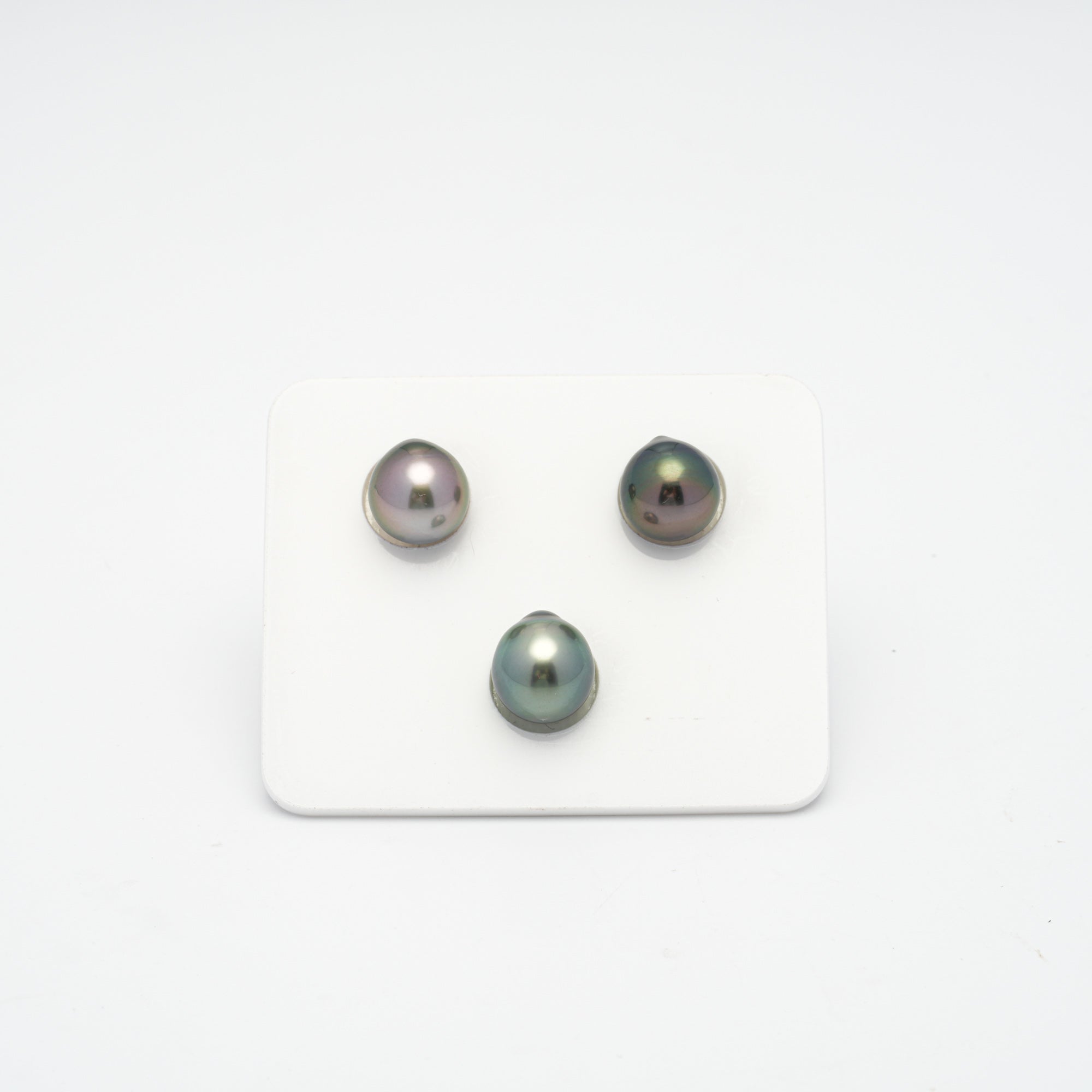 3pcs Multicolor 9-9.8mm - SB/DR AAA Quality Tahitian Pearl Trio Set ER1296