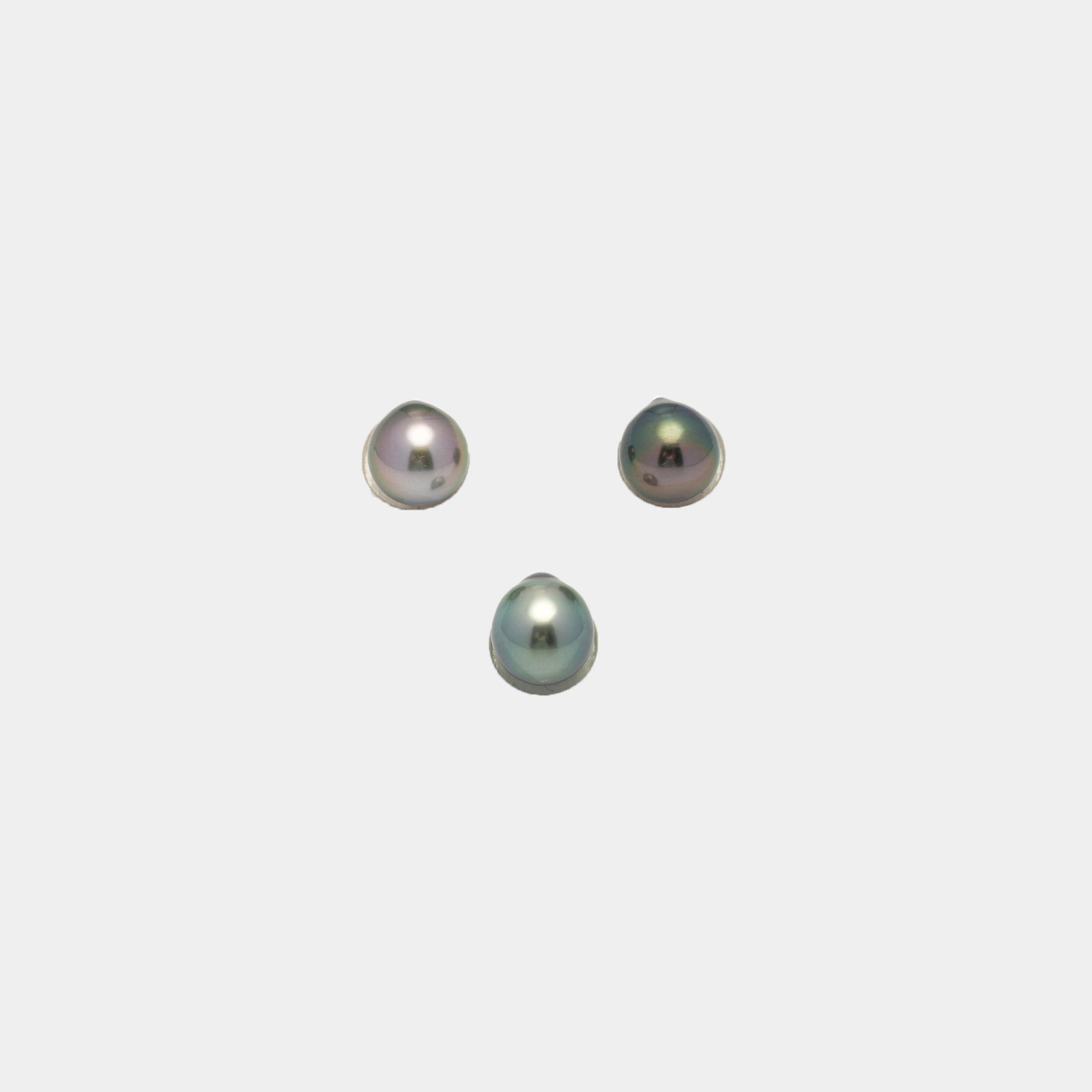 3pcs Multicolor 9-9.8mm - SB/DR AAA Quality Tahitian Pearl Trio Set ER1296