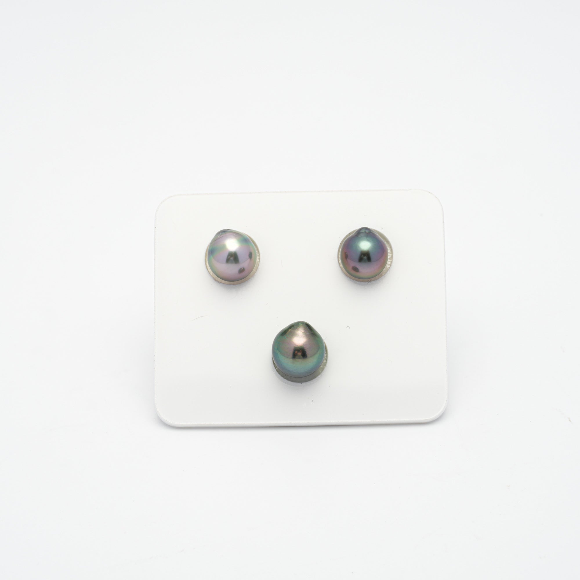 3pcs Multicolor 9-9.9mm - SB AAA/AA Quality Tahitian Pearl Trio Set ER1303