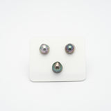 3pcs Multicolor 9-9.9mm - SB AAA/AA Quality Tahitian Pearl Trio Set ER1303