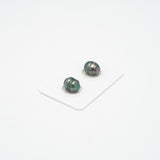 2pcs Green 8.7-8.8mm - CL AA/AAA Quality Tahitian Pearl Pair ER1313