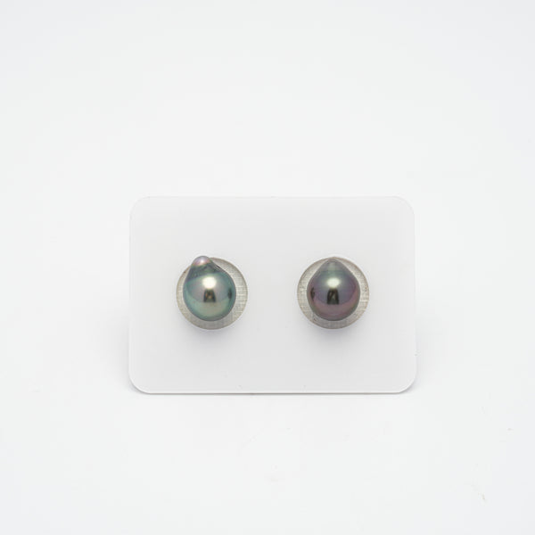 2pcs Multicolor 9-9.1mm - SB AAA Quality Tahitian Pearl Pair ER1314