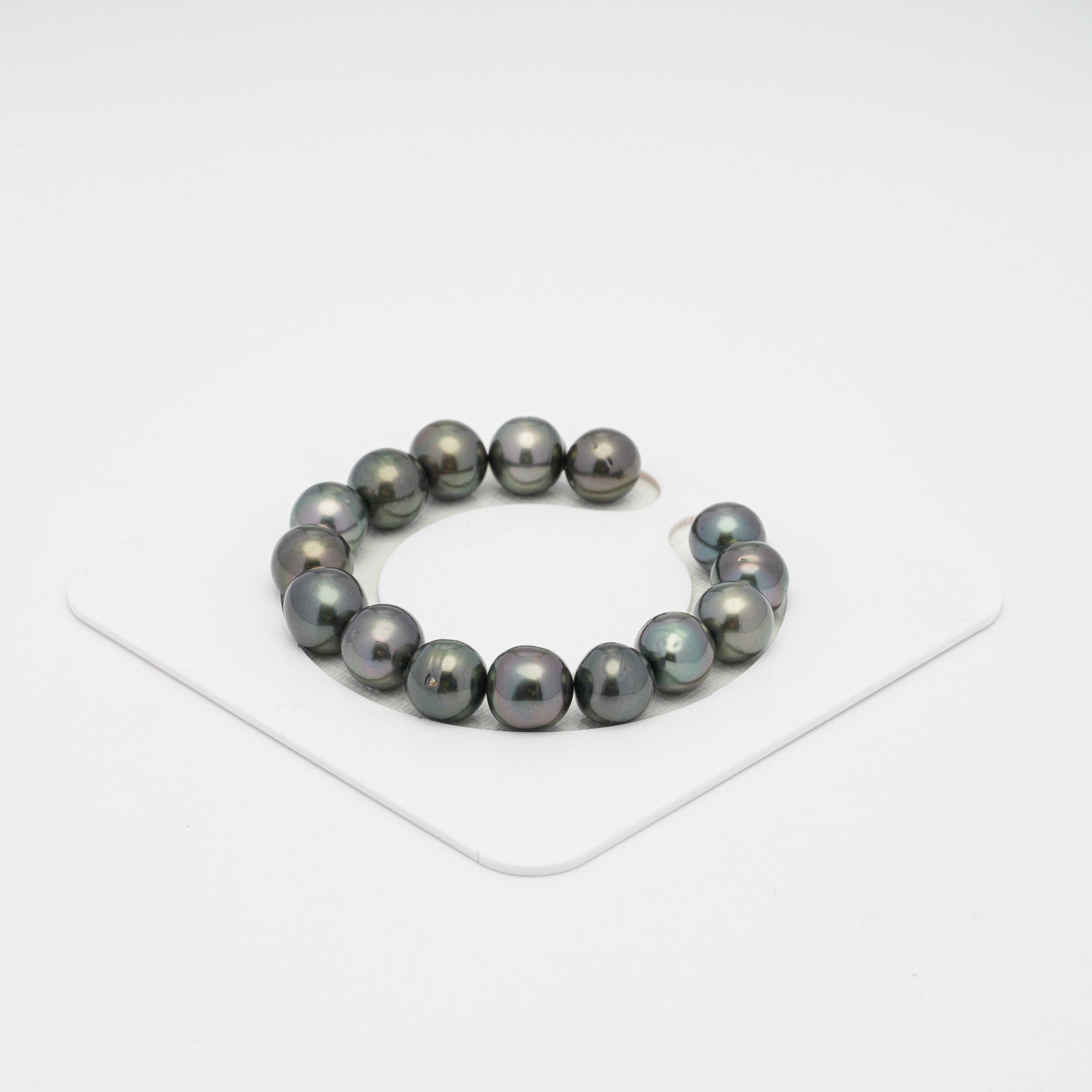 15pcs Dark 11mm - SB AA Quality Tahitian Pearl Bracelet BR1711 HL1