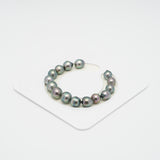 15pcs Green 8-11mm - SB AAA/AA Quality Tahitian Pearl Bracelet BR1721 CMP1