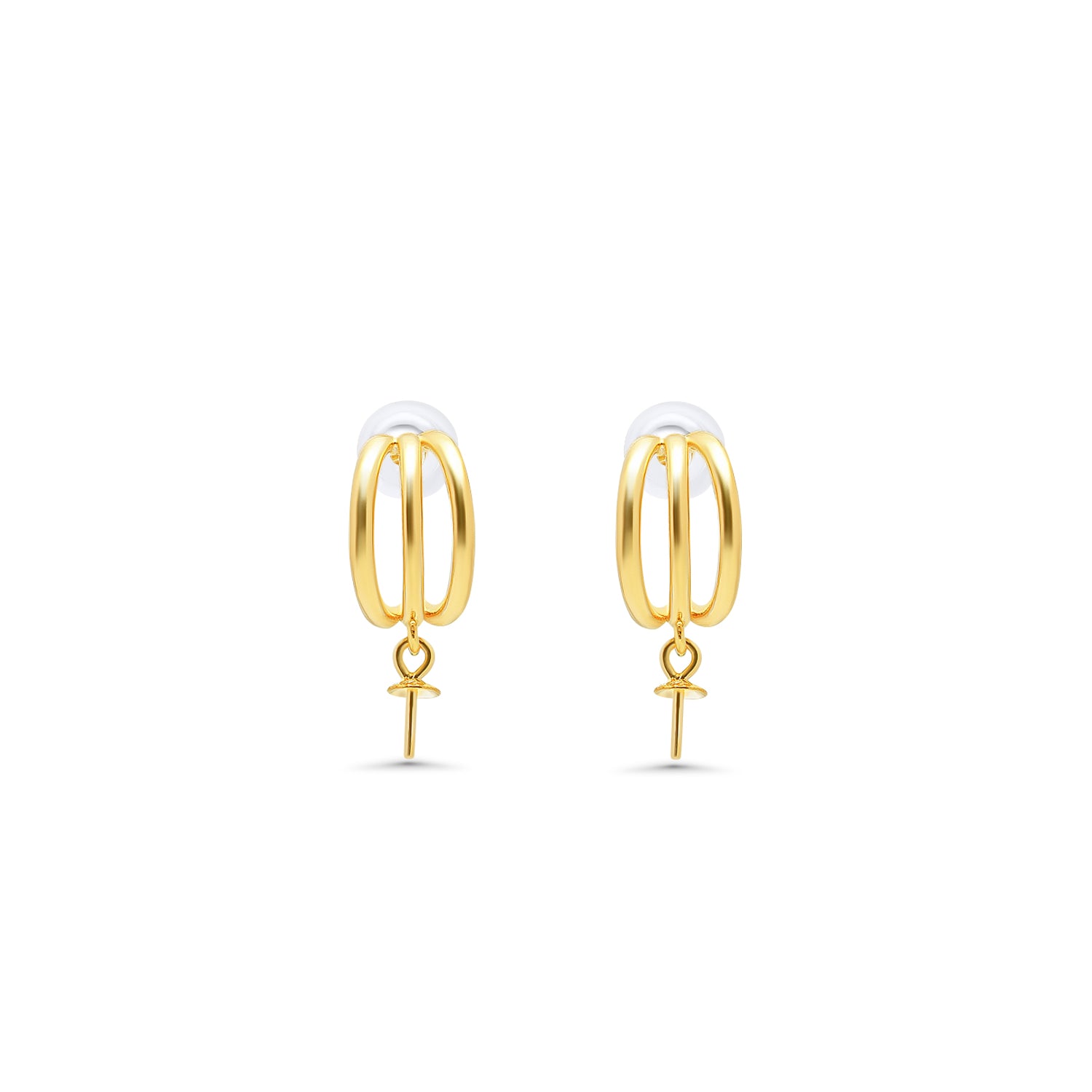 Dangle Earring Bails 925 Silver for Pearl SC97