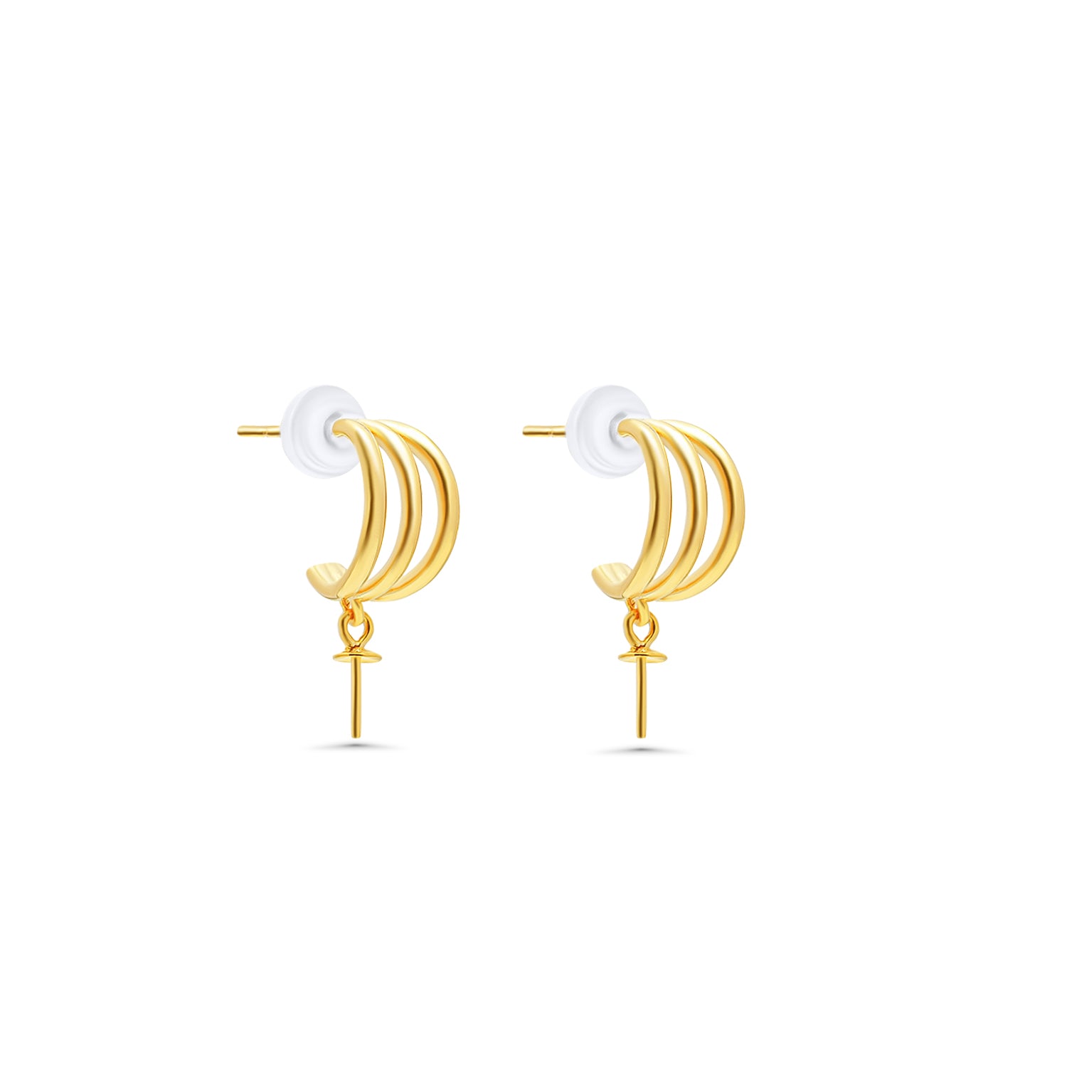 Dangle Earring Bails 925 Silver for Pearl SC97