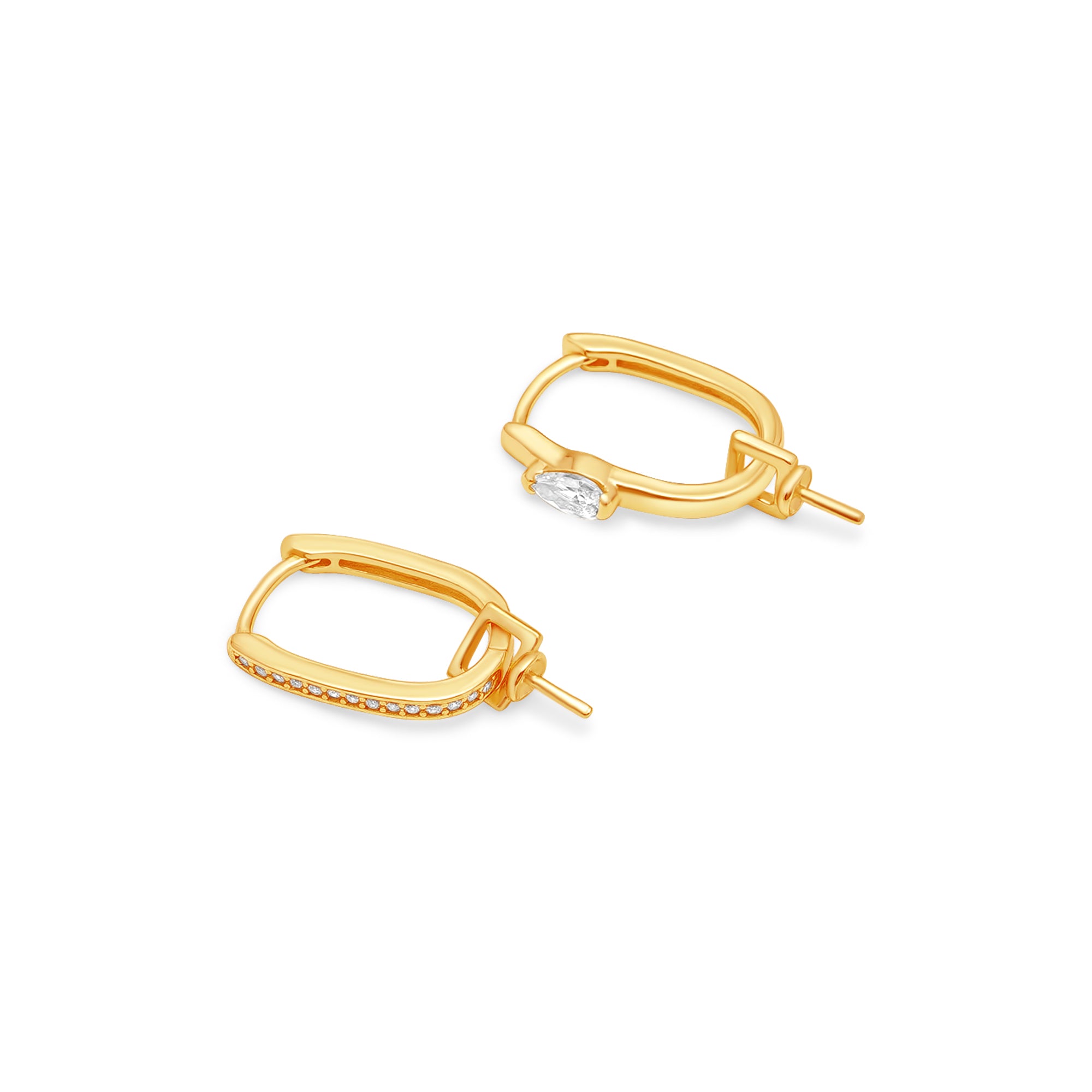 Dangle Earring Bails 925 Silver for Pearl SC131