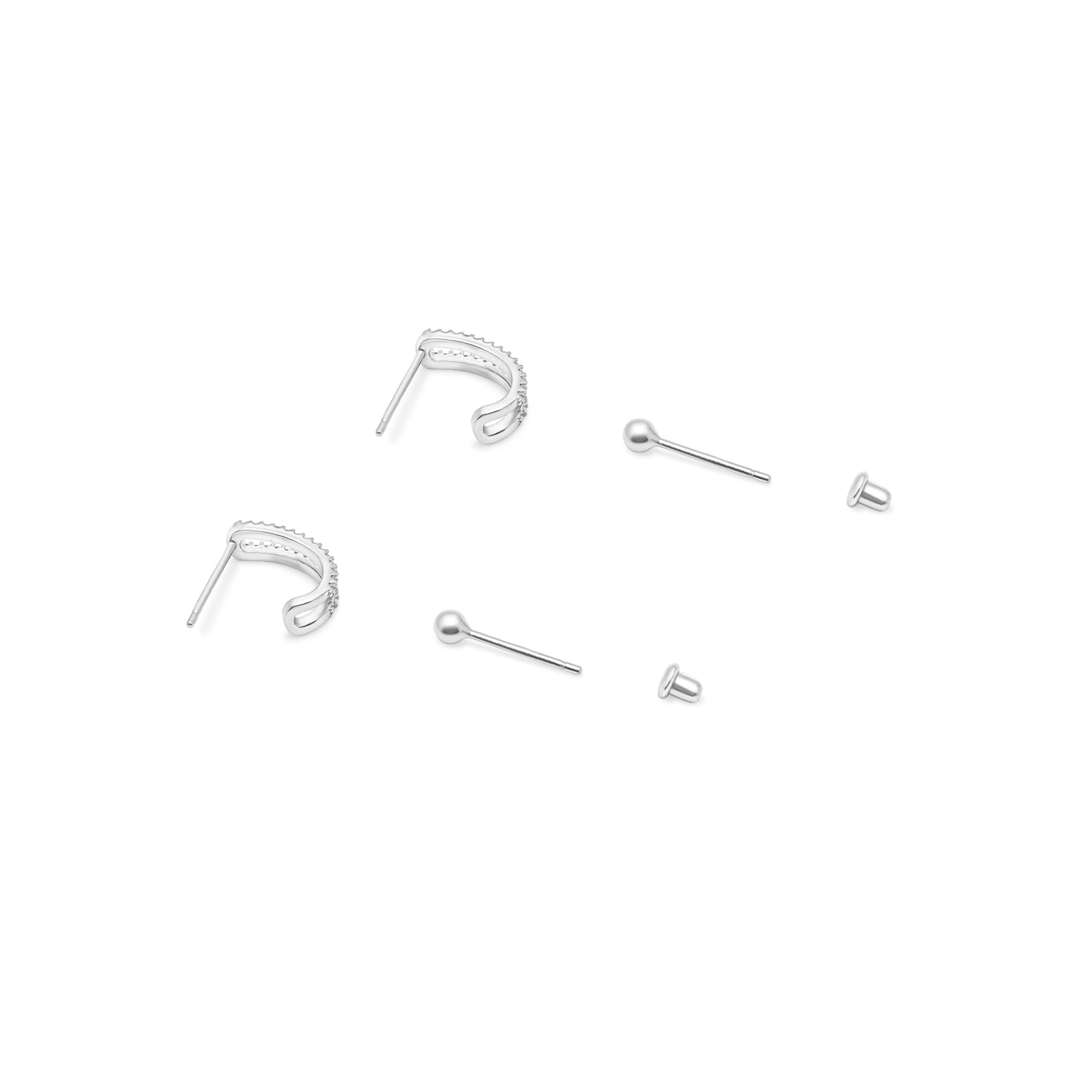 Dangle Earring Bails 925 Silver for Pearl SC104/SC104G