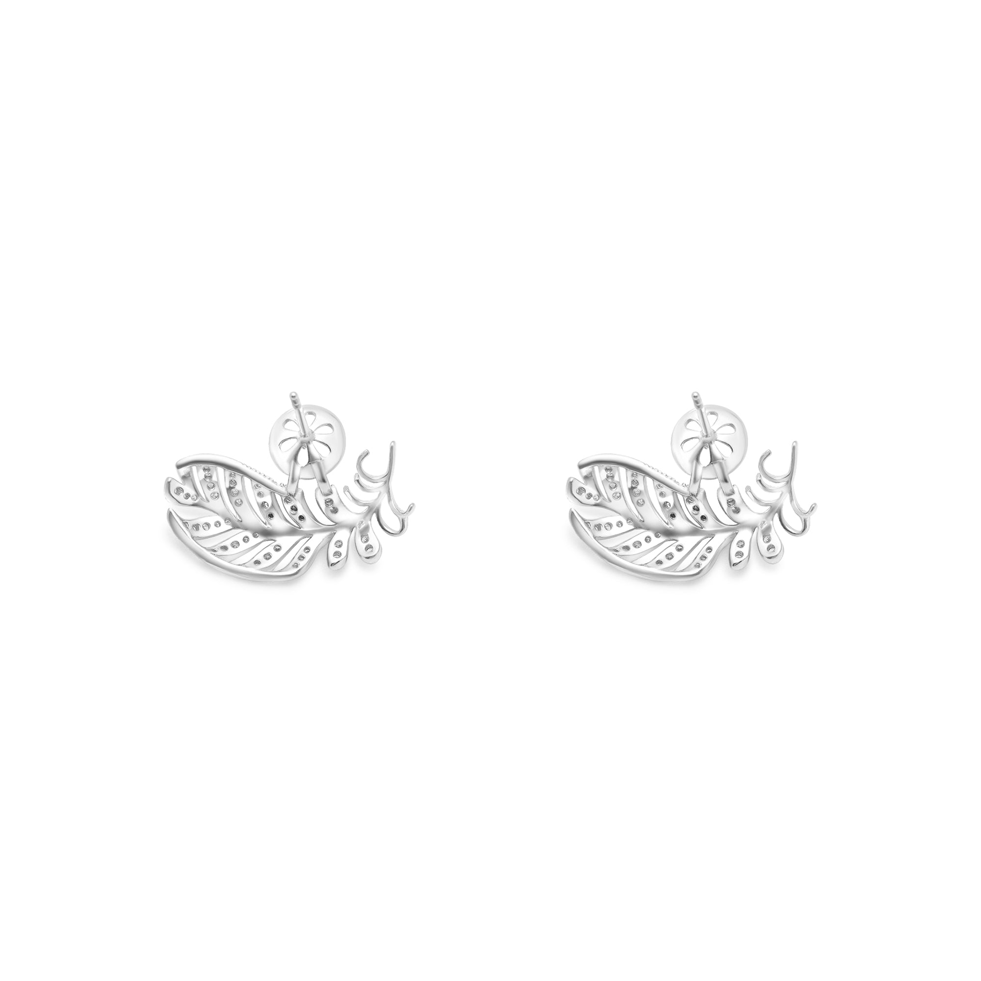 Stud Earring Bails 925 Silver for Pearl SC132