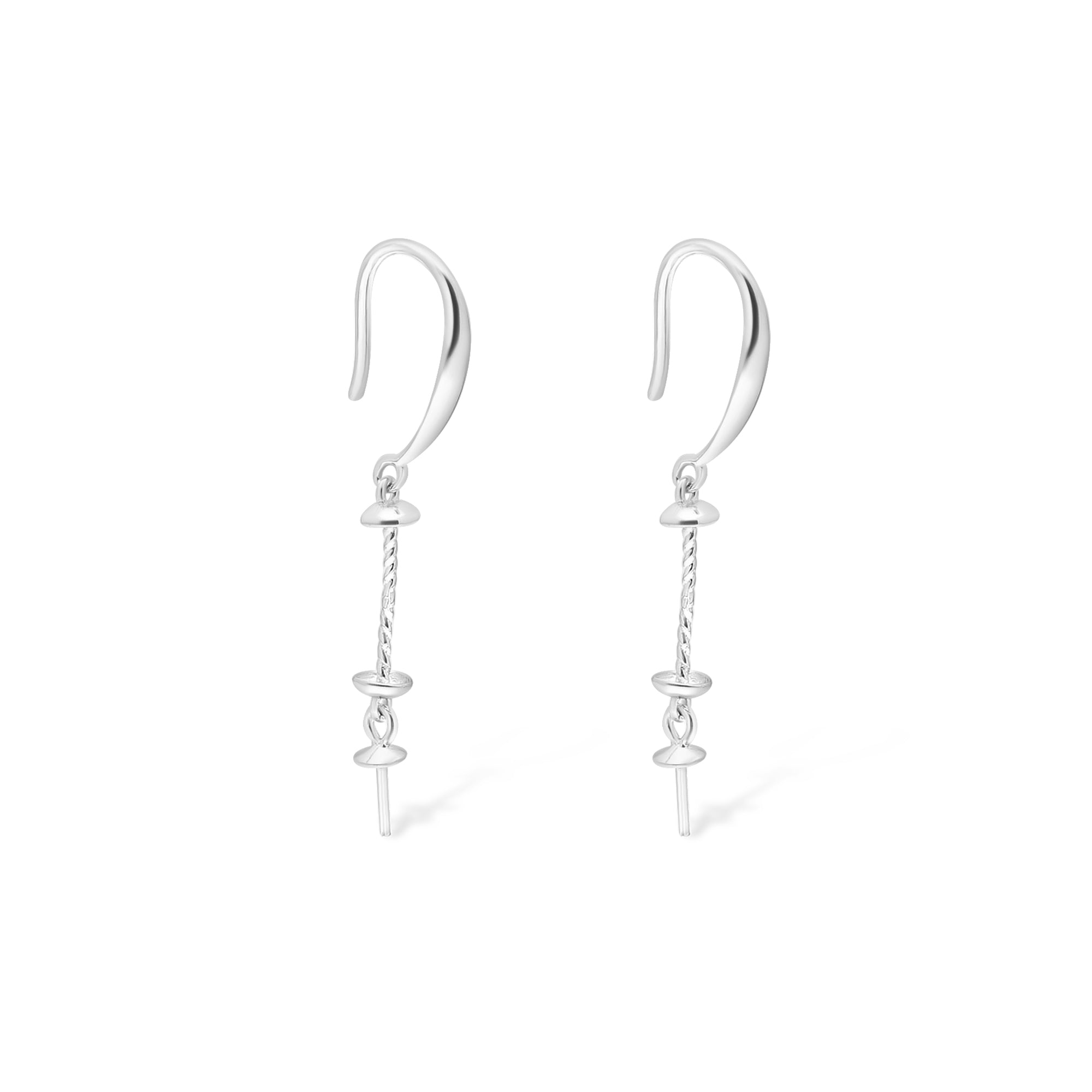 Dangle Earring Bails 925 Silver for Pearl SC142/SC142G