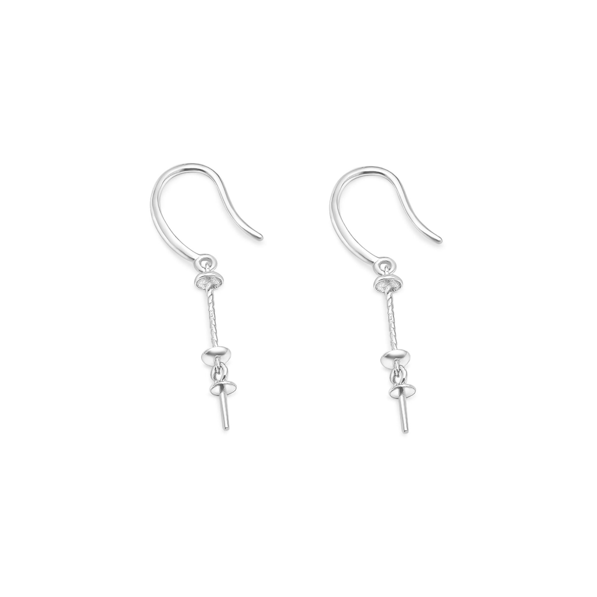 Dangle Earring Bails 925 Silver for Pearl SC142/SC142G