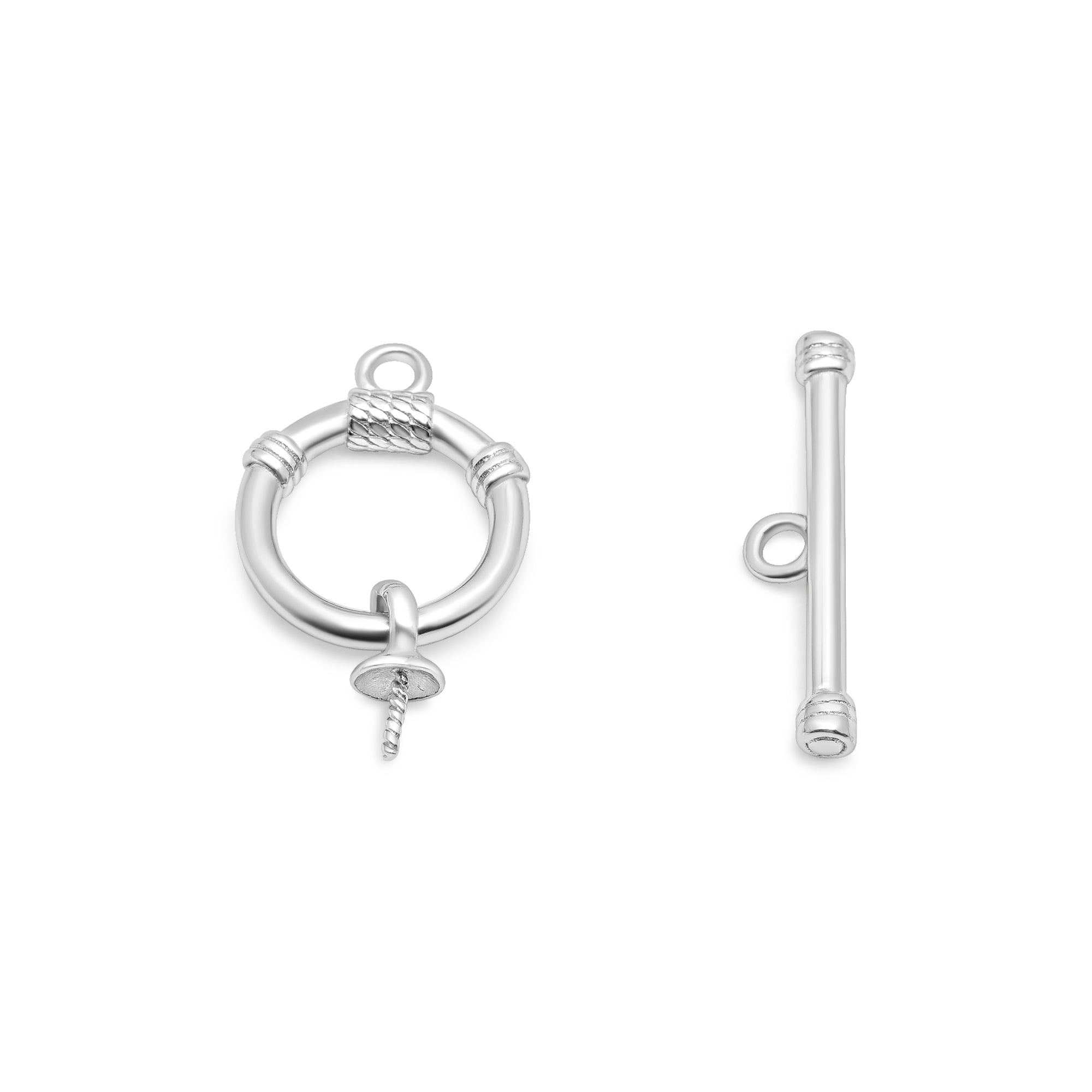 Ball Clasp 925 Silver for Pearl Necklace or Bracelet SC144