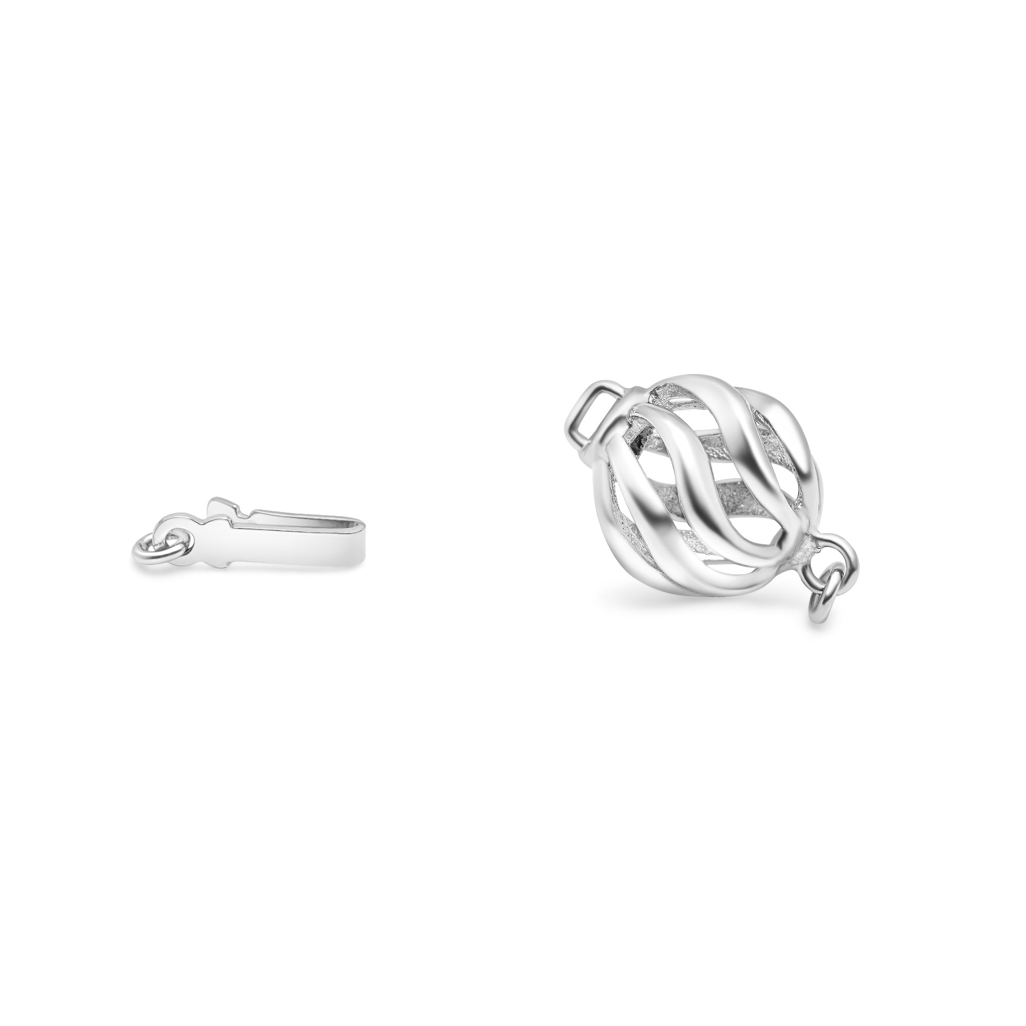 Ball Clasp 925 Silver for Pearl Necklace or Bracelet SC145