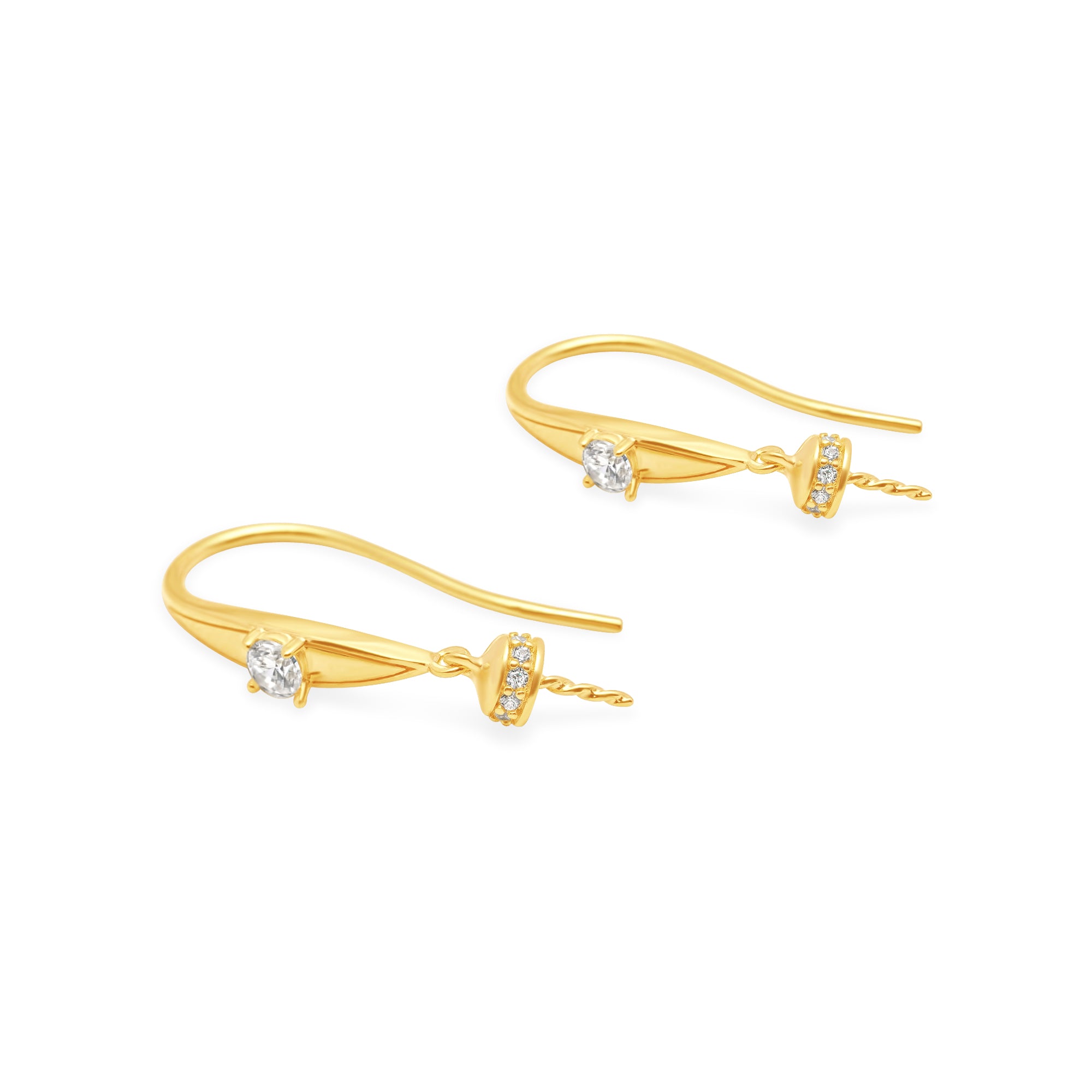 Dangle Earring Bails 925 Silver for Pearl SC174