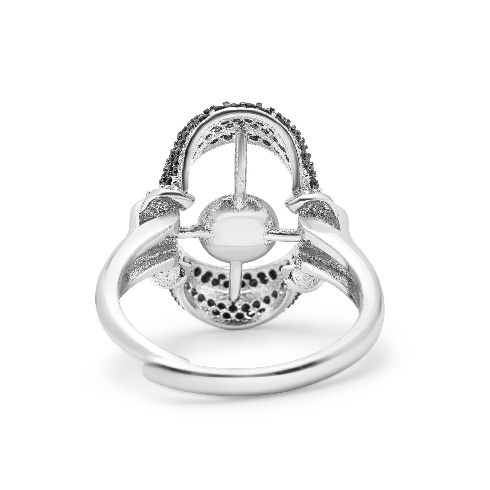 Adjustable Ring 925 Silver for pearl SC177