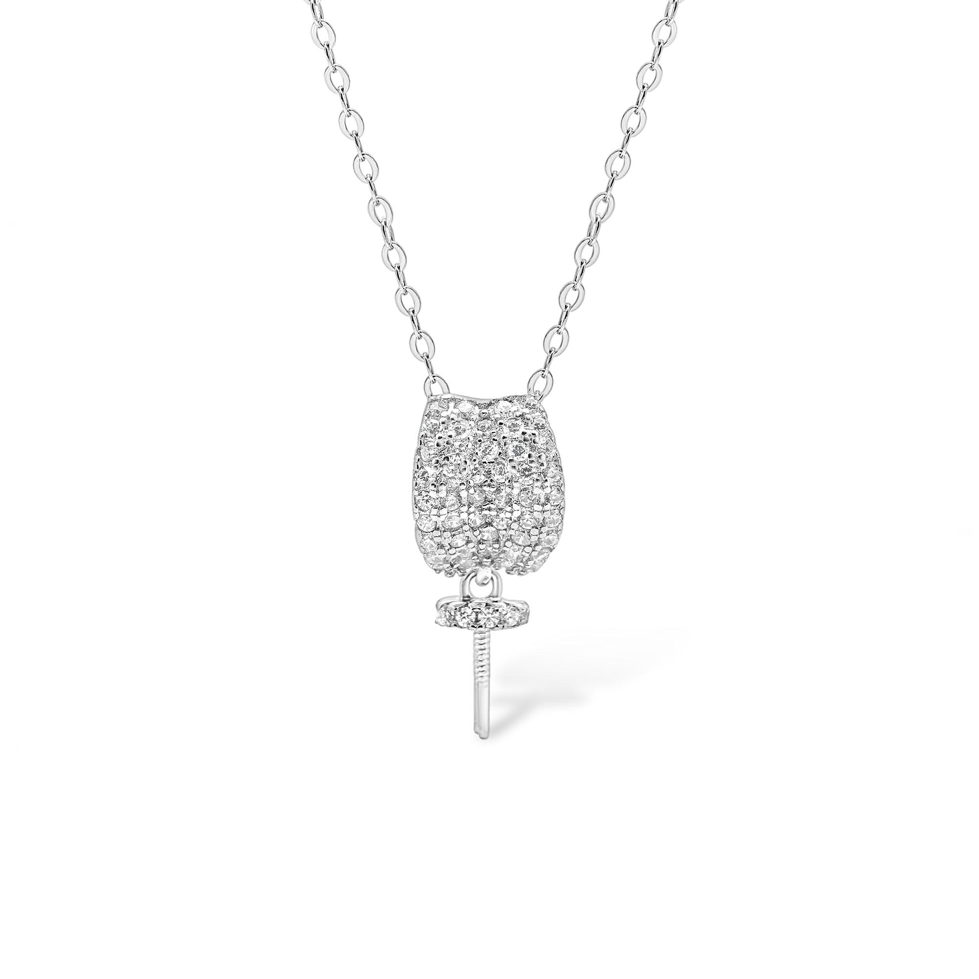 Pendant Chain 925 Silver for pearl SC179