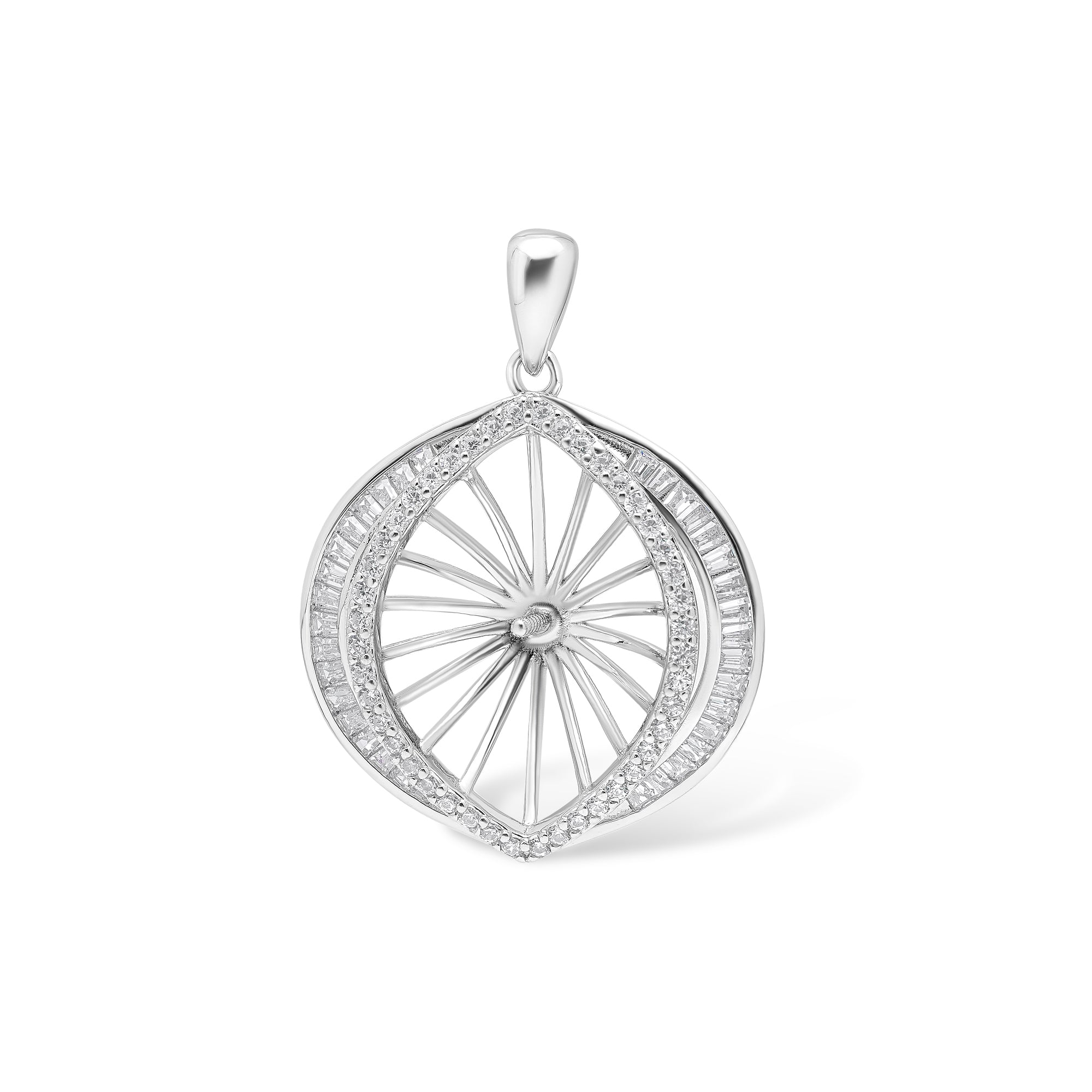 Pendant Clasps 925 Silver for pearl SC191