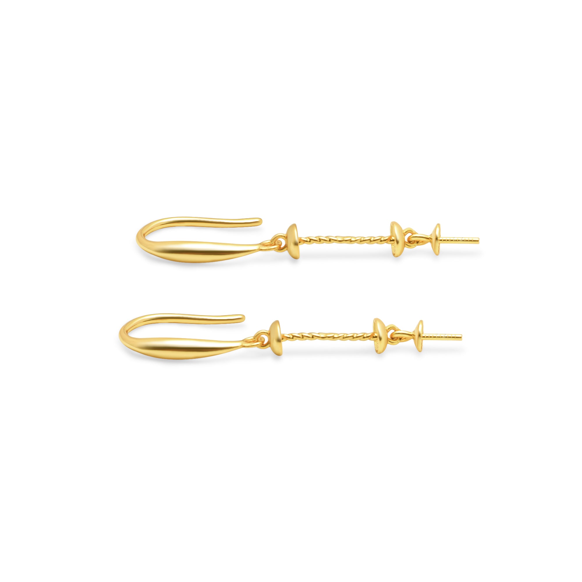 Dangle Earring Bails 925 Silver for Pearl SC142/SC142G