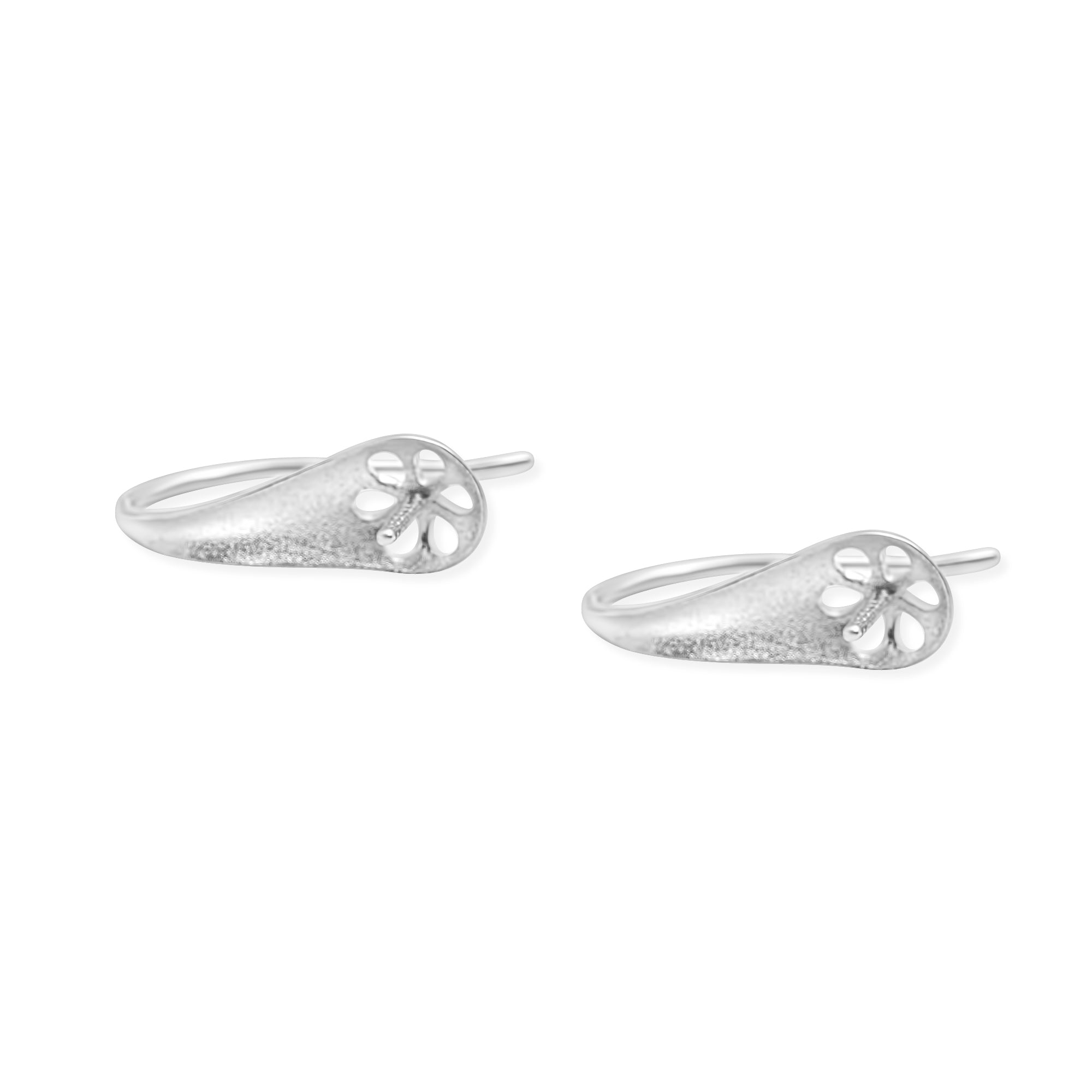 Stud Earring Bails 925 Silver for Pearl SC211 & SC211G