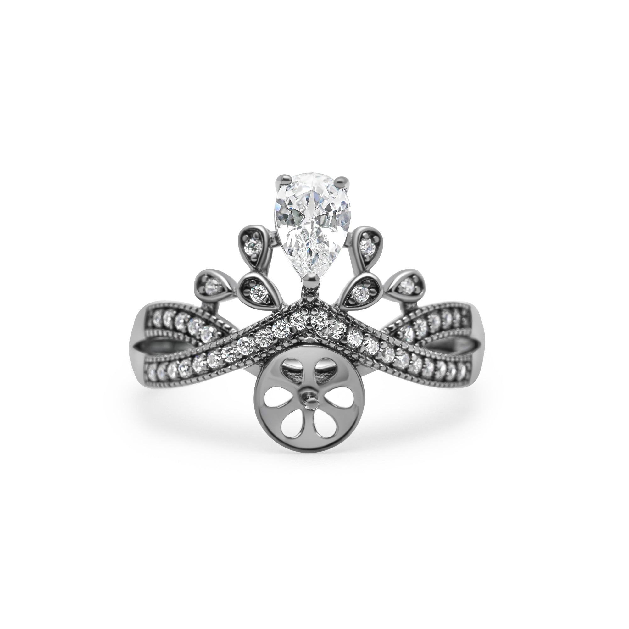 Adjustable Ring 925 Silver for pearl SC218
