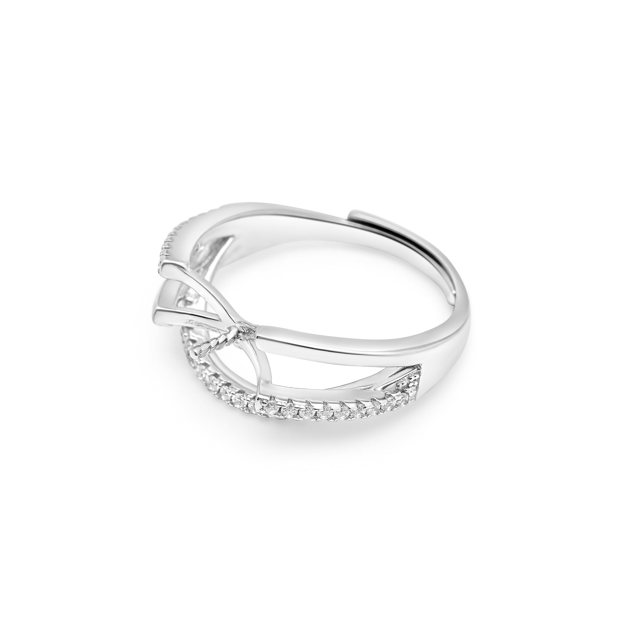Adjustable Ring 925 Silver for pearl SC221