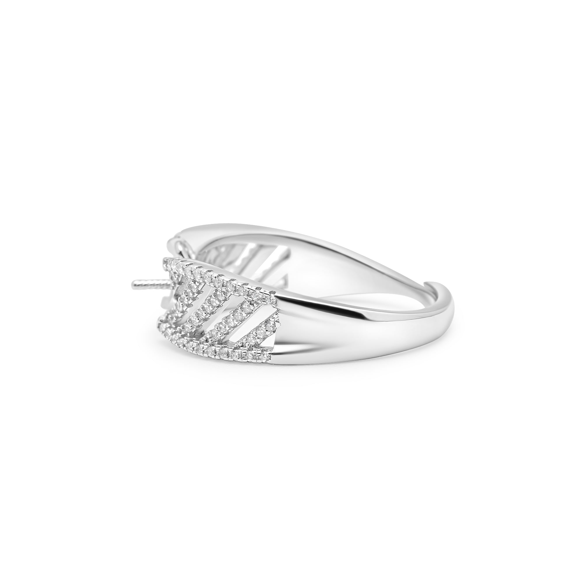 Adjustable Ring 925 Silver for pearl SC222