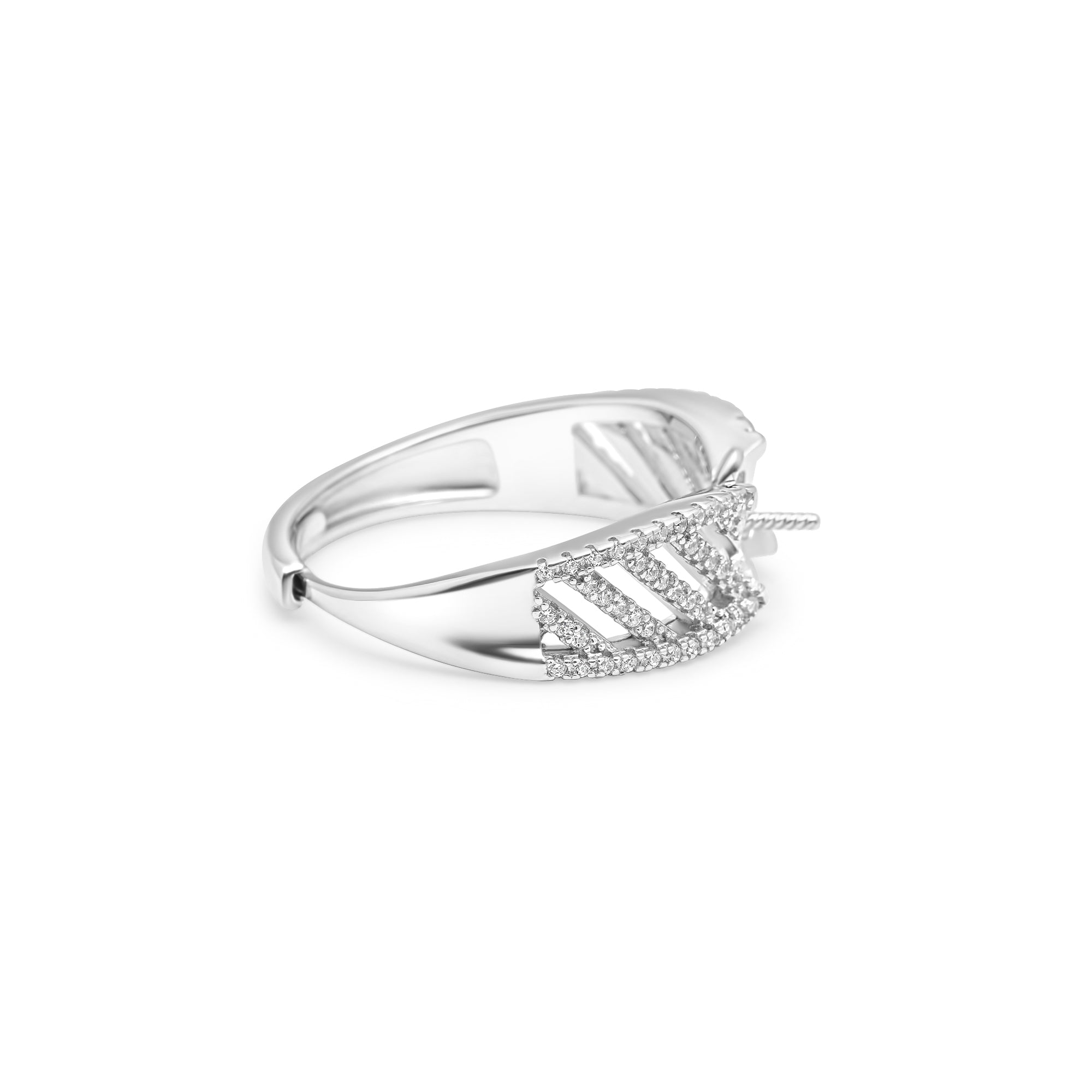Adjustable Ring 925 Silver for pearl SC222