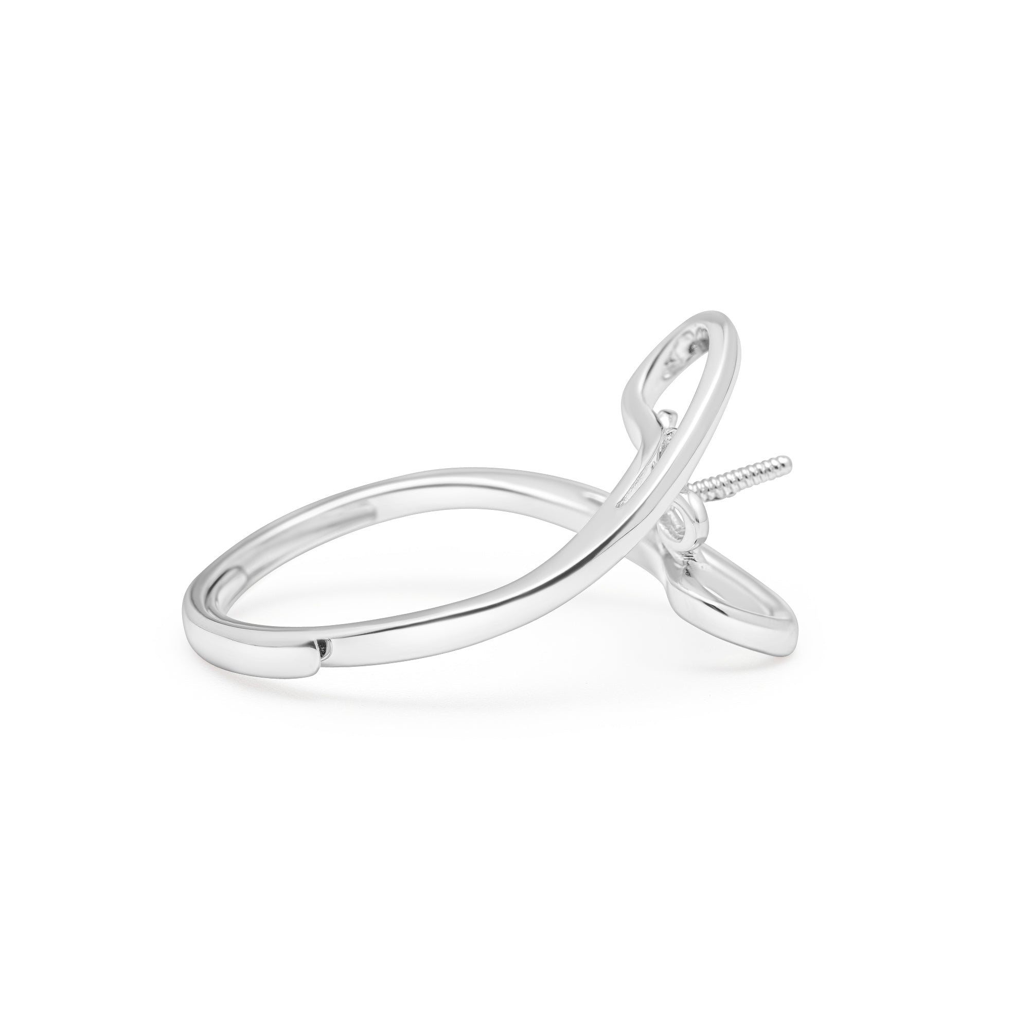 Adjustable Ring 925 Silver for pearl SC226