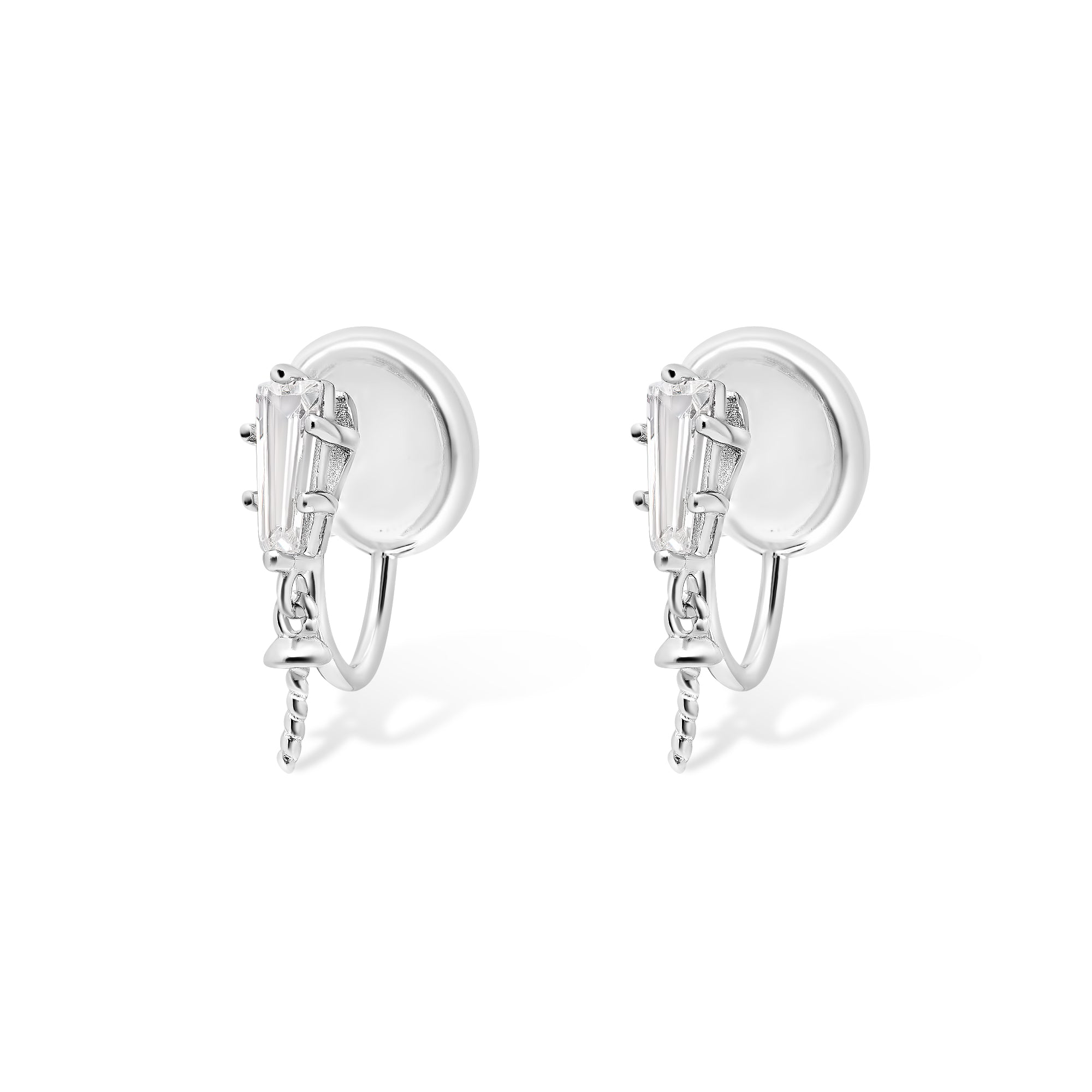Dangle Earring Bails 925 Silver for Pearl SC234