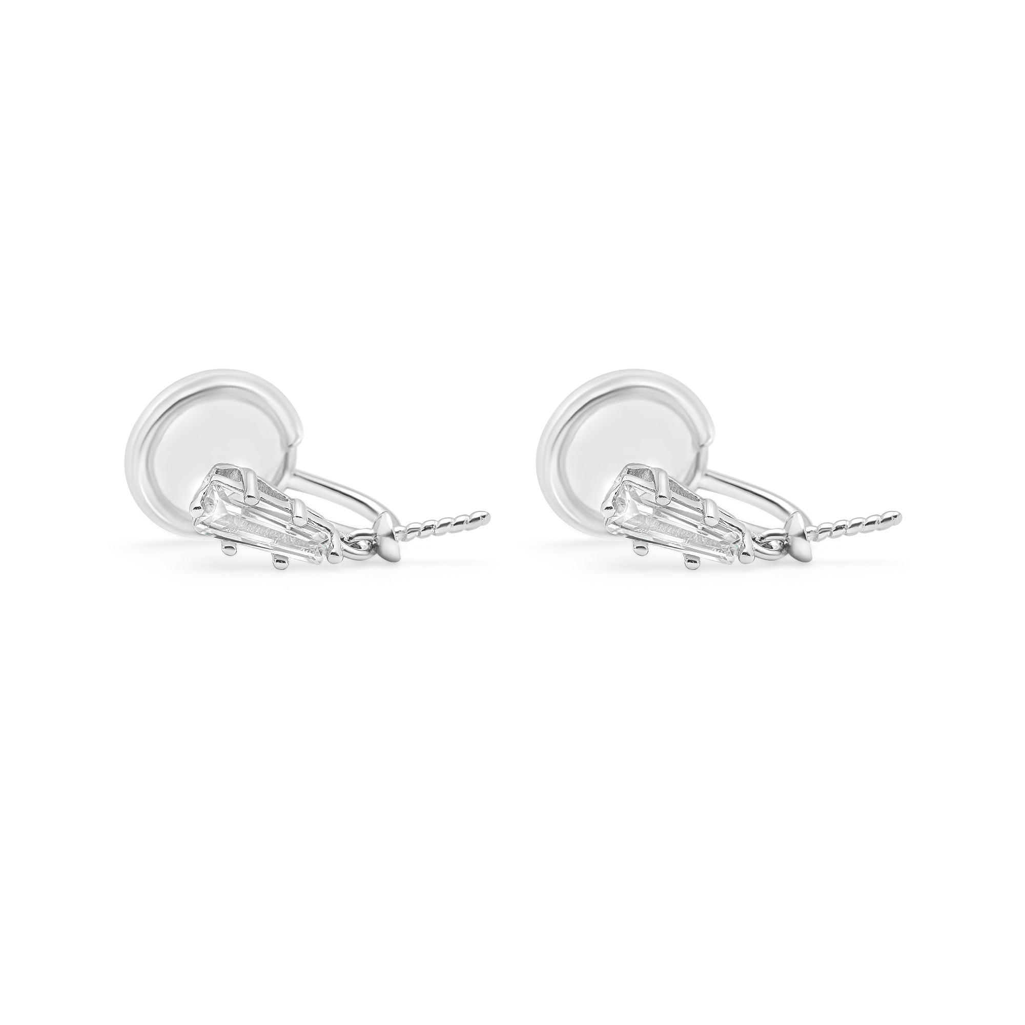 Dangle Earring Bails 925 Silver for Pearl SC234