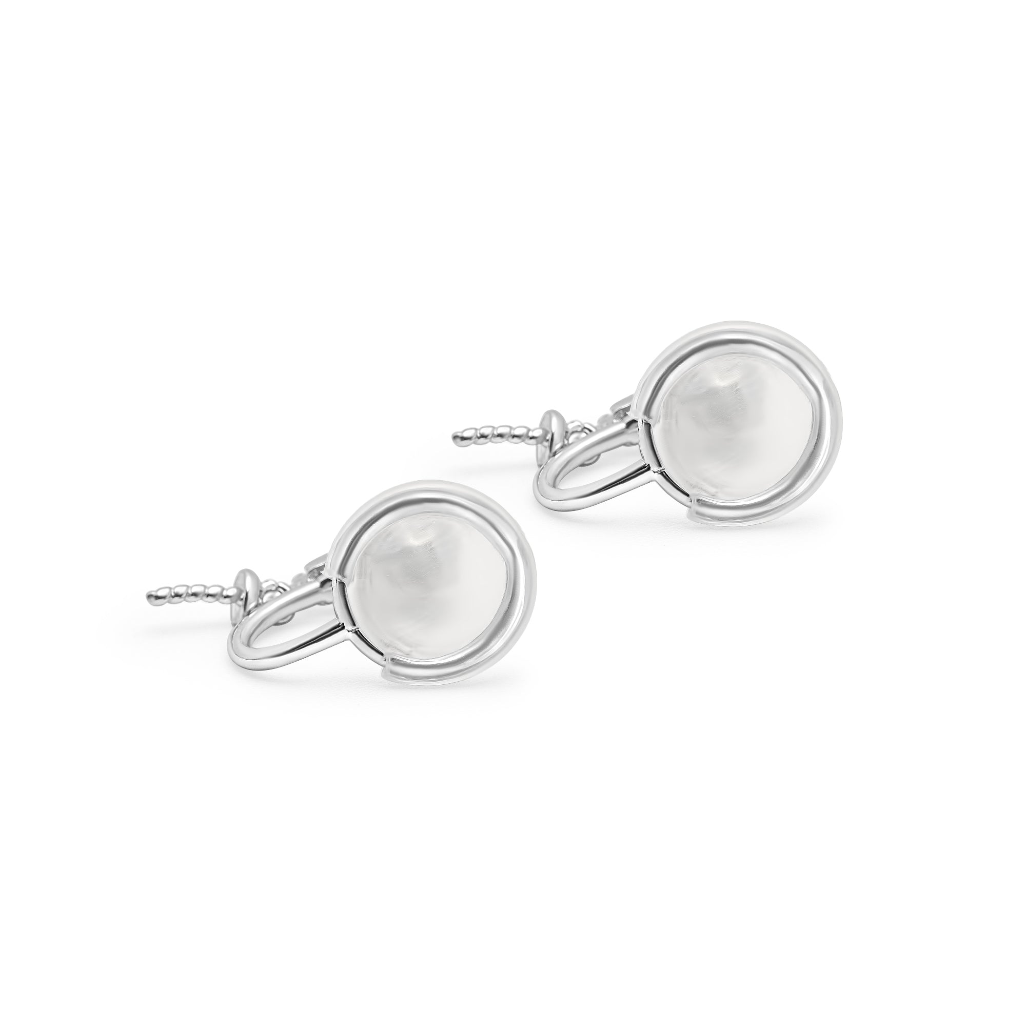 Dangle Earring Bails 925 Silver for Pearl SC234
