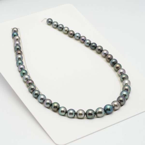 44pcs Multicolor 8-11mm - NR AAA/AA Quality Tahitian Pearl Necklace NL1245