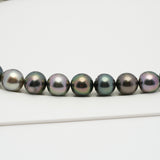 44pcs Multicolor 8-11mm - NR AAA/AA Quality Tahitian Pearl Necklace NL1245