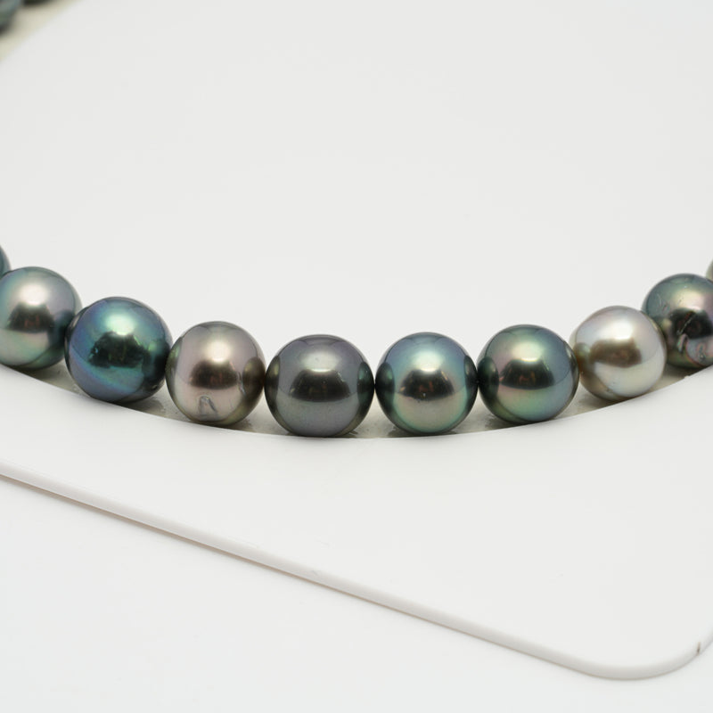 44pcs Multicolor 8-11mm - NR AAA/AA Quality Tahitian Pearl Necklace NL1245