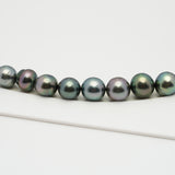 44pcs Multicolor 8-11mm - NR AAA/AA Quality Tahitian Pearl Necklace NL1245